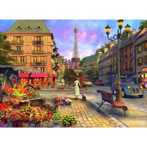 پازل 500 قطعه Ravensburger طرح پیاده‌روی در پاریس کد 14683