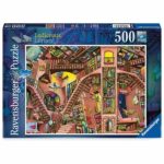 پازل 500 قطعه Ravensburger طرح کتابخانه شگفت‌انگیز کد 17484