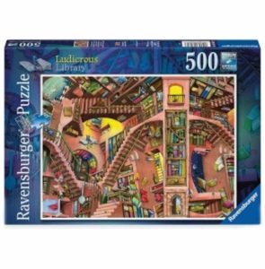 پازل 500 قطعه Ravensburger طرح کتابخانه شگفتانگیز کد 17484