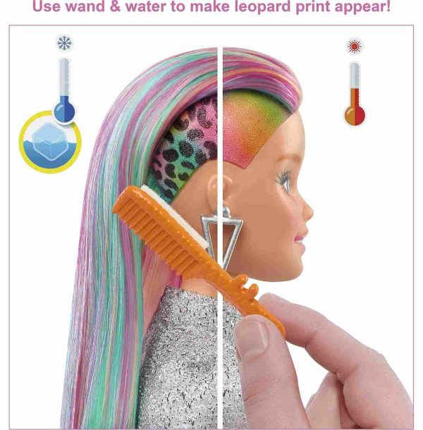 عروسک باربی با موی رنگین کمونی بلوند کد GRN81