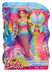 عروسک باربی مدل رنگین کمان پری دریایی کد DHC40 Barbie