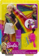 عروسک باربی مدل مو رنگین کمونی اکلیل دار کد FXN96 Barbie