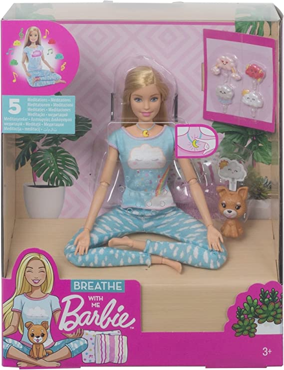 عروسک باربی مدل مدیتیشن همراه سگ کد GNK01 Barbie