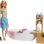 عروسک باربی مدل ست باربی و حمام کد GJN32 Barbie