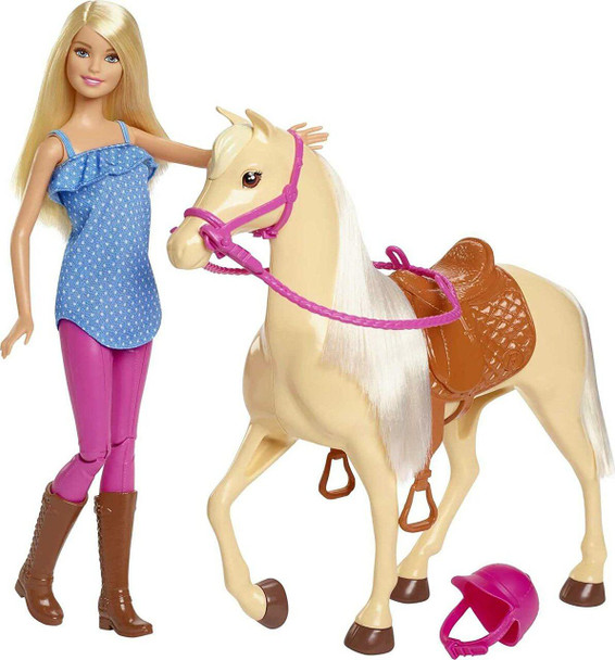 عروسک باربی مدل پرنسس سوارکار و اسب کد FXH13 Barbie