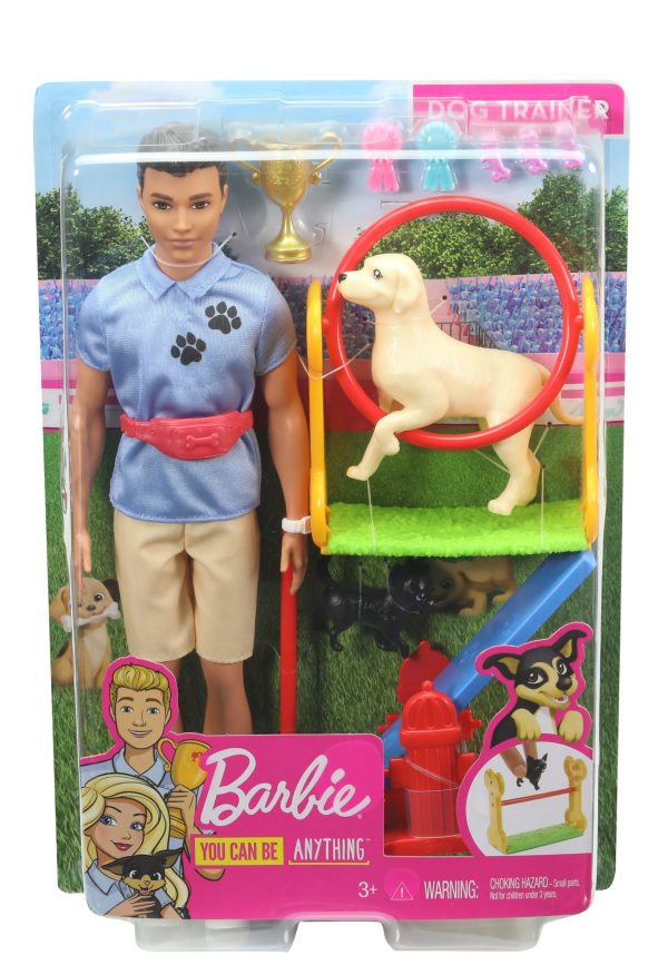 عروسک باربی مدل مربی سگ کد GJM34 Barbie