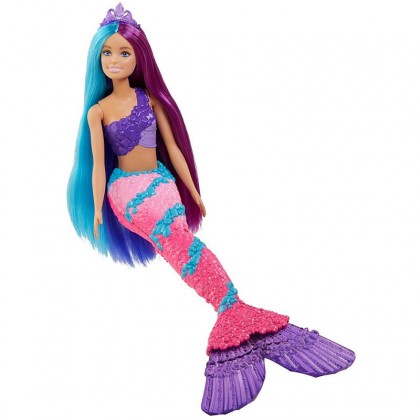 عروسک باربی مدل پری دریایی با موهای فانتزی کد GTF37-GTF39 Barbie