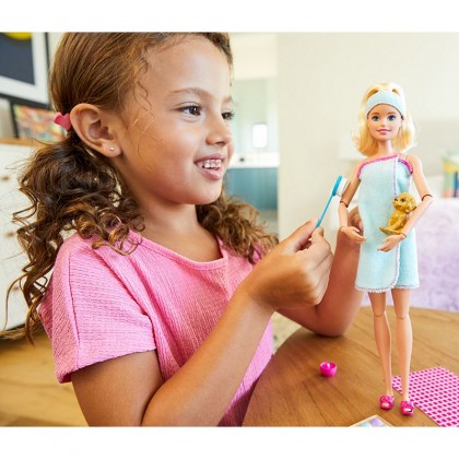 عروسک باربی مدل آبگرم به همراه توله سگ کد GKH73 Barbie