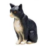 فیگور گربه سیاه سفید نشسته کد 387371MO