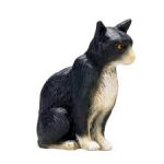 فیگور گربه سیاه سفید نشسته کد 387371MO