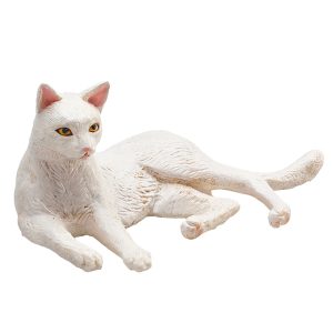 فیگور موجو مدل گربه خوابیده سفید کد 387368
