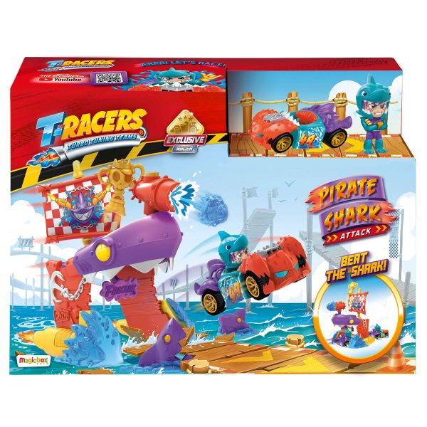 پیست ماشین تی-ریسرز T-Racers مدل Shark Attack Pirate کد 221642