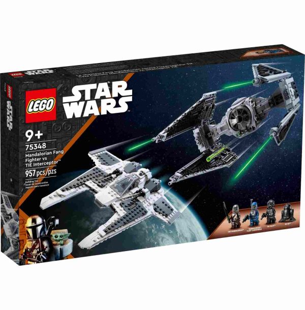 لگو استاروارز مدل Mandalorian Fang Fighter vs TIE Interceptor کد 75348