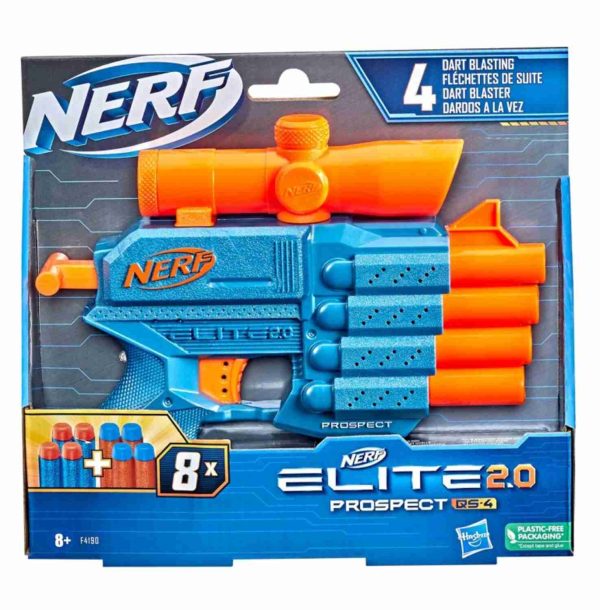 تفنگ نرف Nerf مدل Nerf Elite 2.0 Prospect QS-4 کد F4190