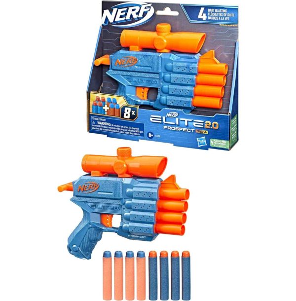 تفنگ نرف Nerf مدل Nerf Elite 2.0 Prospect QS-4 کد F4190