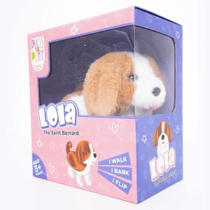 عروسک پولیشی پشتک‌زن مدل سگ Lola کد ST-PAP26