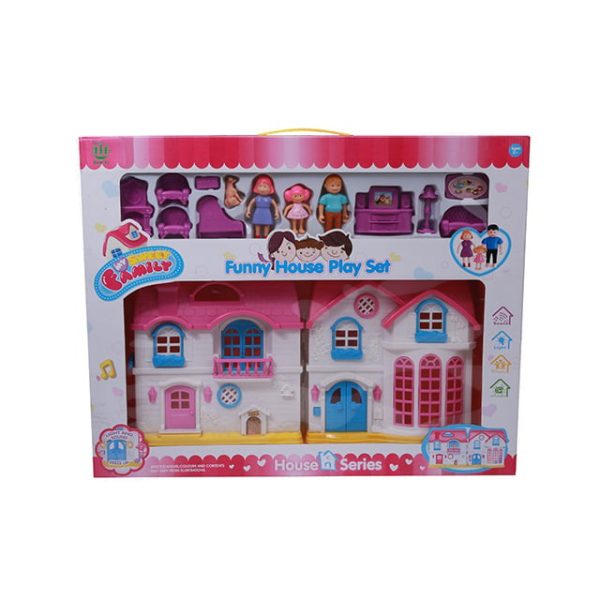 اسباب بازی خانه عروسک مدل FUNNY DOLL HOUSE PLAY SET کد 1201E