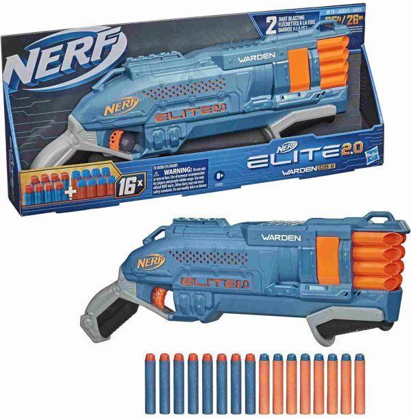 تفنگ نرف Nerf مدل Elite Warden DB-8 کد E9959