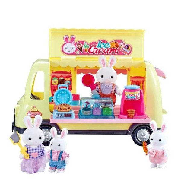 خانه عروسکی خرگوش ها مدل ماشین بستنی فروش کد 6622