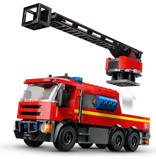 لگو سیتی مدل ایستگاه آتش نشانی با ماشین آتش نشانی کد 60414