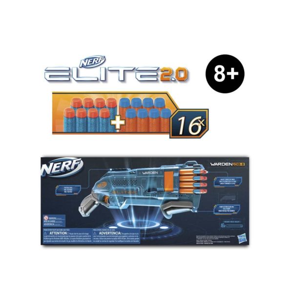 تفنگ نرف Nerf مدل Elite Warden DB-8 کد E9959