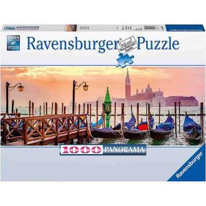 پازل 1000 قطعه پانوراما Ravensburger طرح قایق‌های ونیزی کد 15082