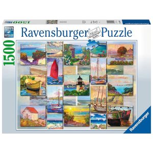 پازل 1500 قطعه Ravensburger طرح کلاژ ساحلی کد 16820