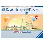 پازل 1000 قطعه پانوراما Ravensburger طرح یک روز در پاریس کد 17393