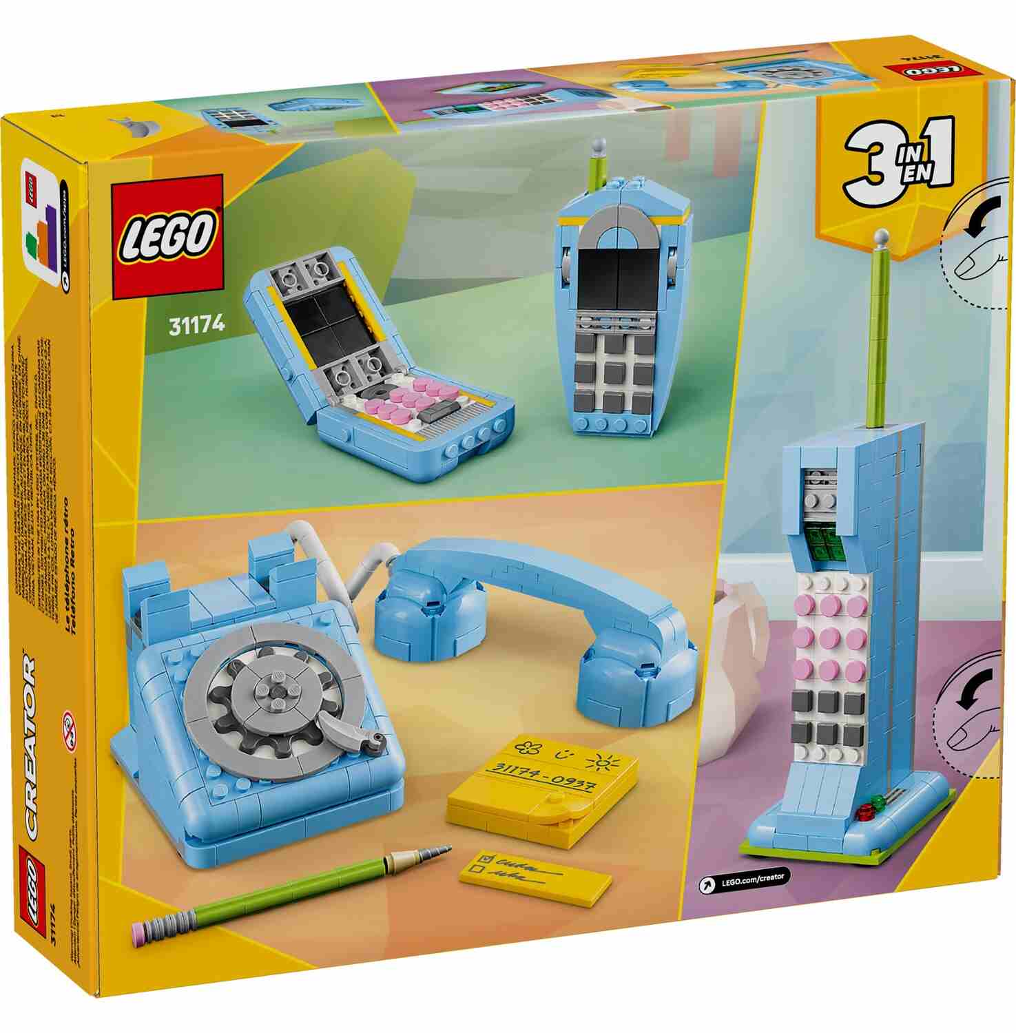31174-1 لگو کریتور مدل تلفن قدیمی کد 31174