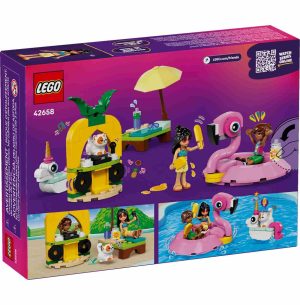 لگو فرندز مدل پارتی کنار استخر با فلامینگو و اسب تکشاخ کد 42658
