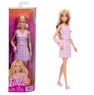 عروسک باربی فشنیستا با دست گچ گرفته کد JJN56